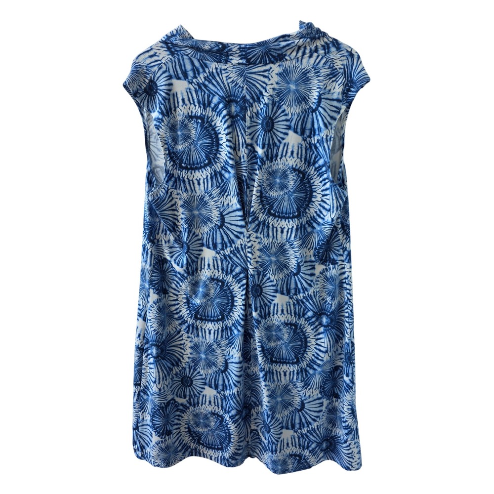 Tommy Bahama IslandZone Dress XL Sand Peso Resort Coastal Sleeveless Tie Dye EUC - Picture 4 of 11